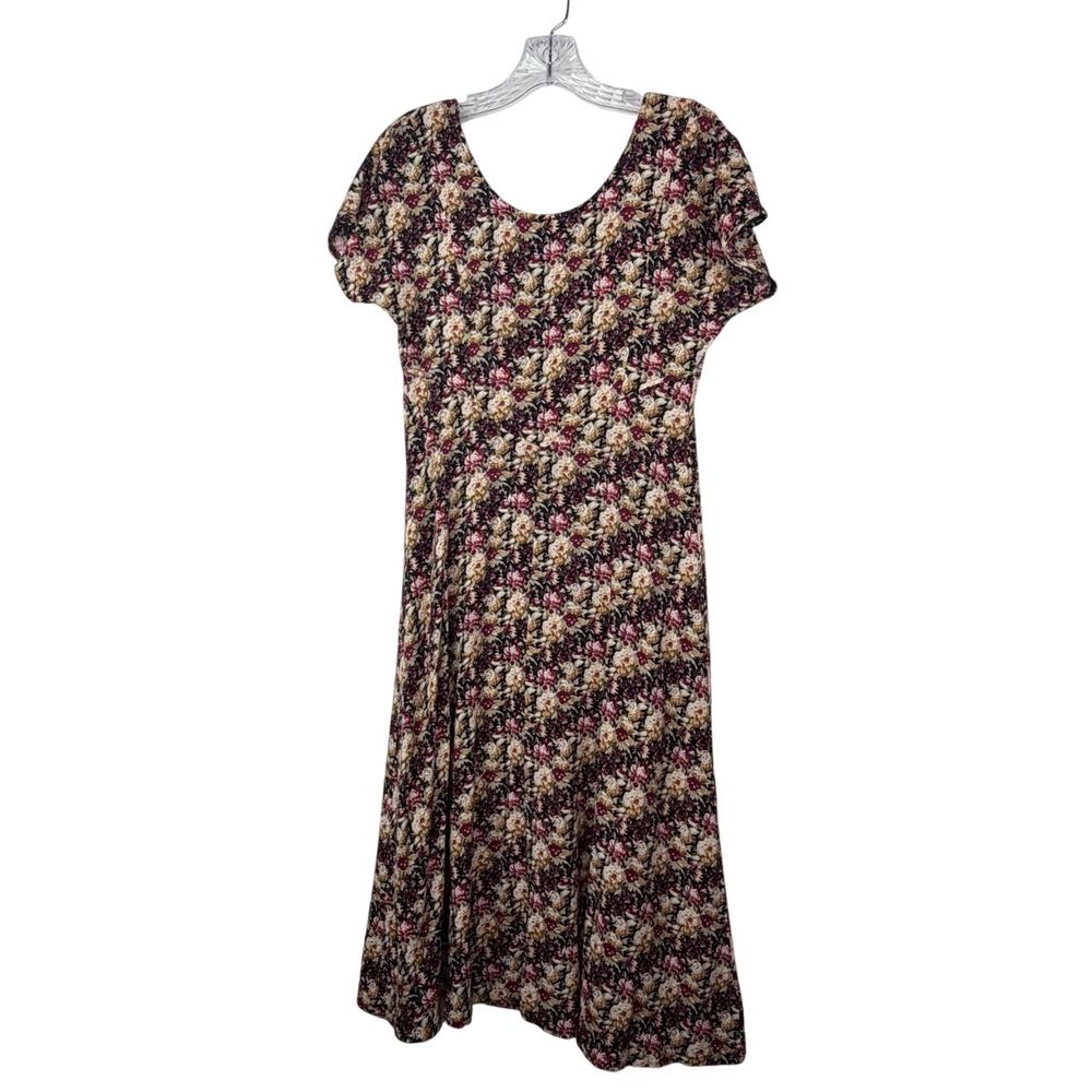 All That Jazz Vintage USA Floral Midi Dress Grunge Cottagecore 90s Sz. S,cottage